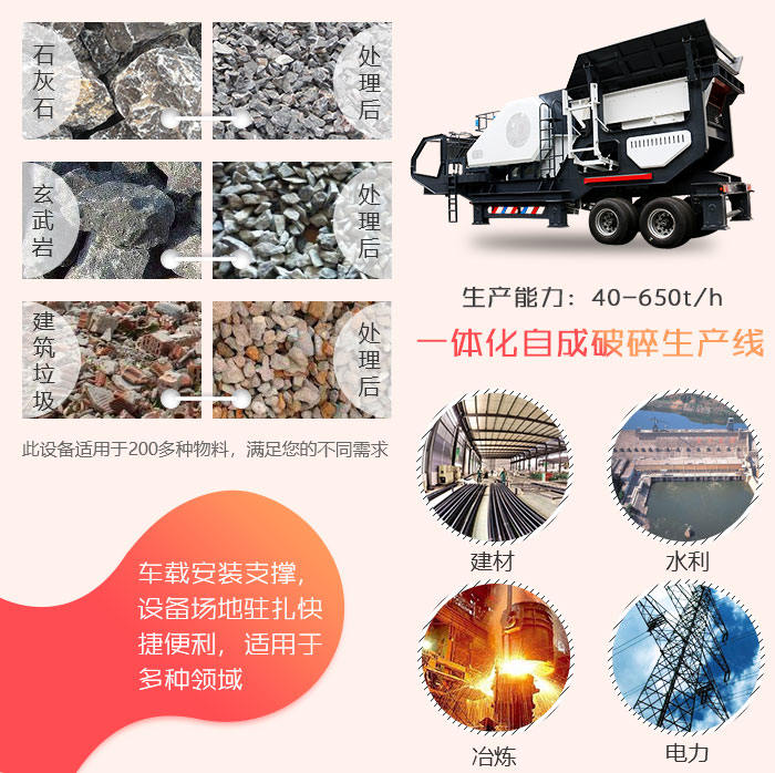 小型車式流動石子粉碎機性能優勢