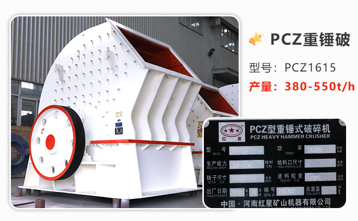 1615重錘破碎機參數_產量是多少？
