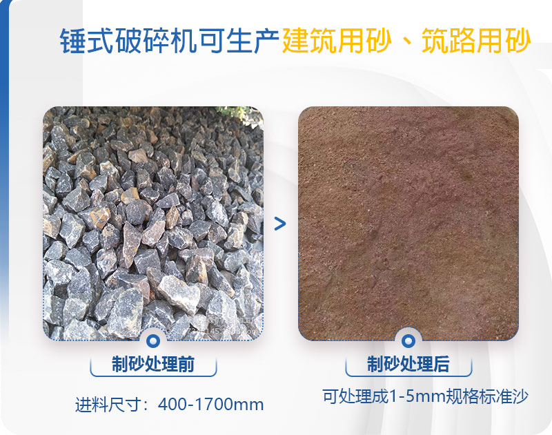 pcz1615重錘破可以制砂嗎，附現場視頻